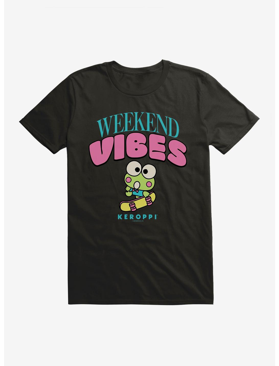 Keroppi Weekend Vibes T-Shirt, BLACK, hi-res