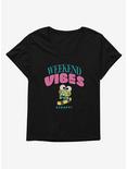 Keroppi? Weekend Vibes Womens T-Shirt Plus Size, BLACK, hi-res