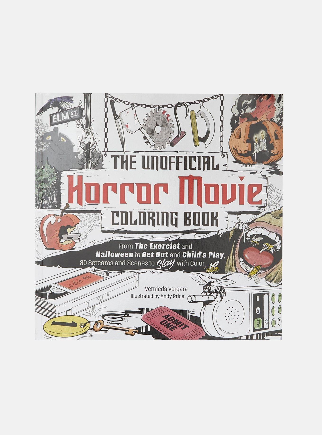 The Unofficial Horror Movie Coloring Book Hot Topic