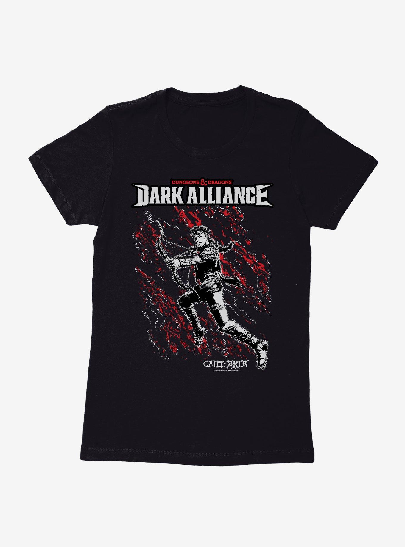 Dungeons & Dragons Dark Alliance Catti-Brie Womens T-Shirt, BLACK, hi-res