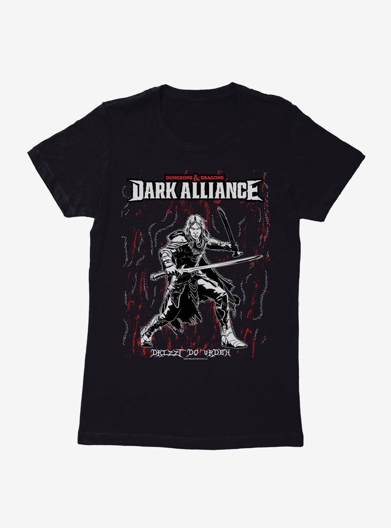 Dungeons & Dragons Dark Alliance Drizzt Womens T-Shirt, BLACK, hi-res