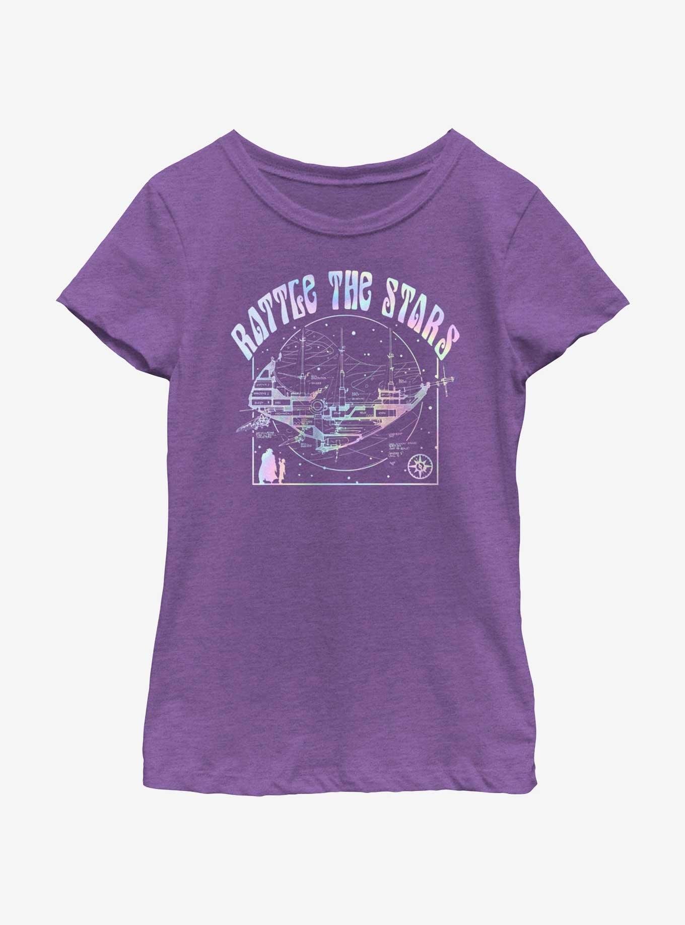 Disney Treasure Planet Rattle The Stars Argentum Ship Schematics Youth Girls T-Shirt, , hi-res
