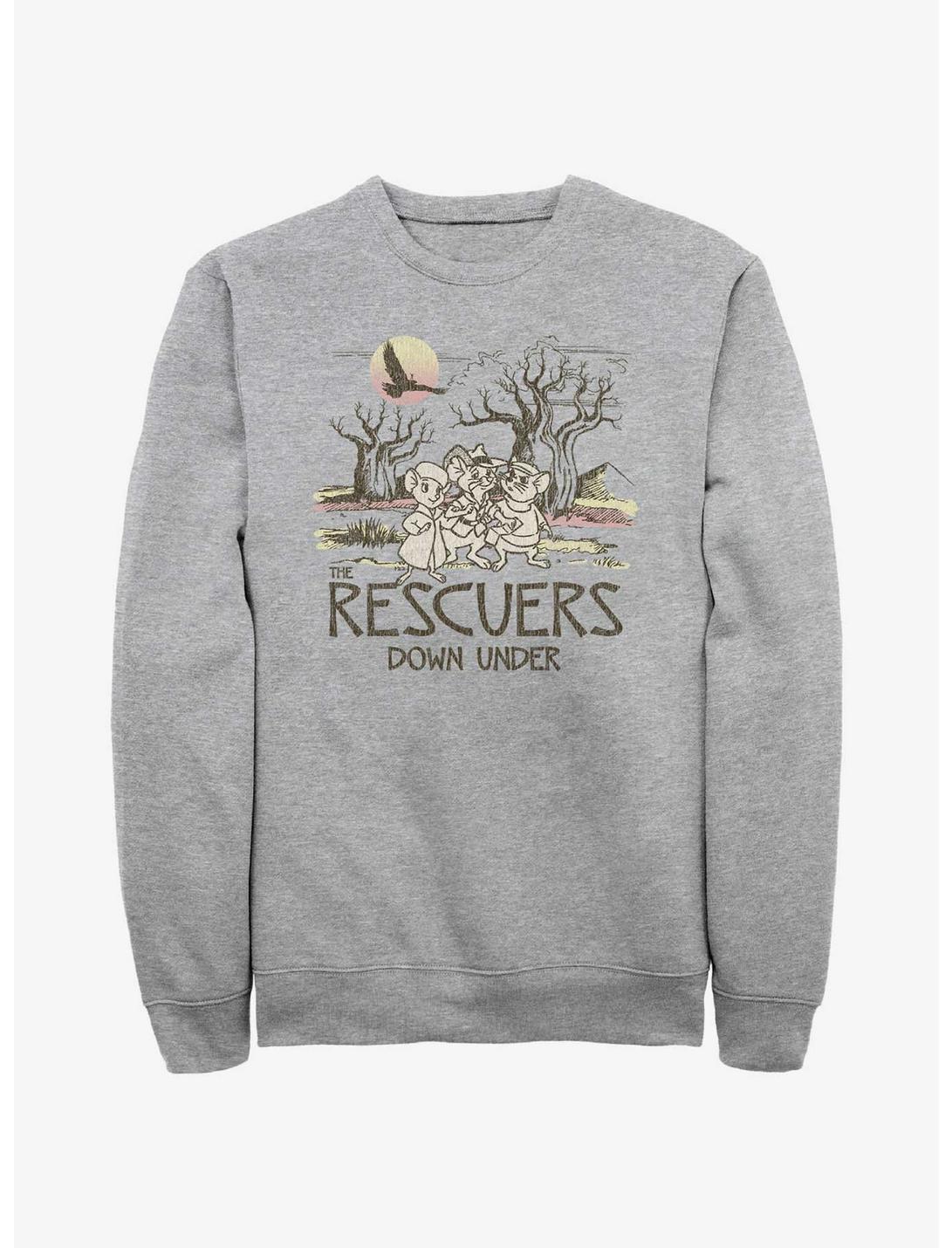 Disney The Rescuers Down Under Destination Rescue Sweatshirt, ATH HTR, hi-res