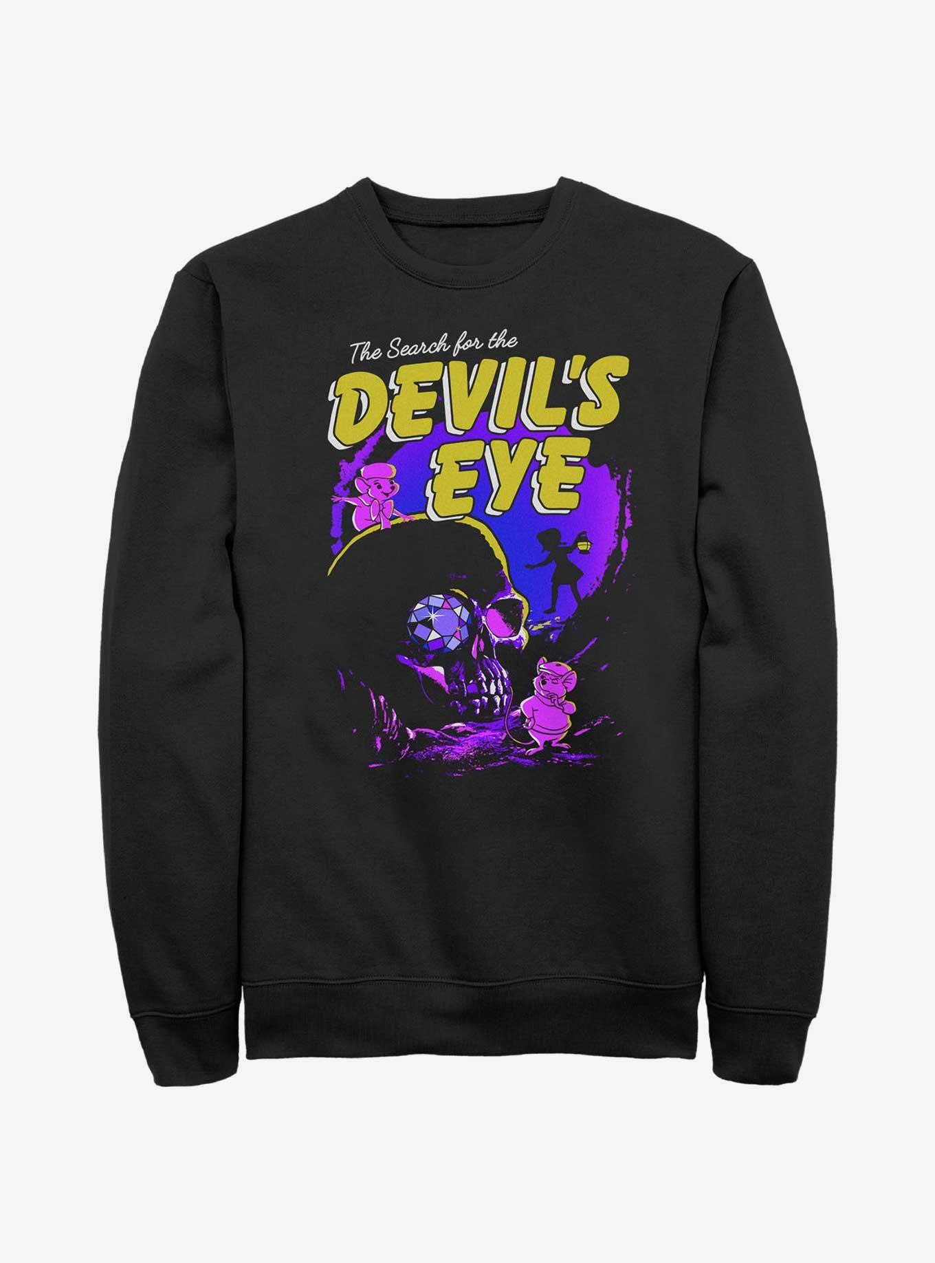 Disney The Rescuers Down Under Devil's Eye Sweatshirt, BLACK, hi-res