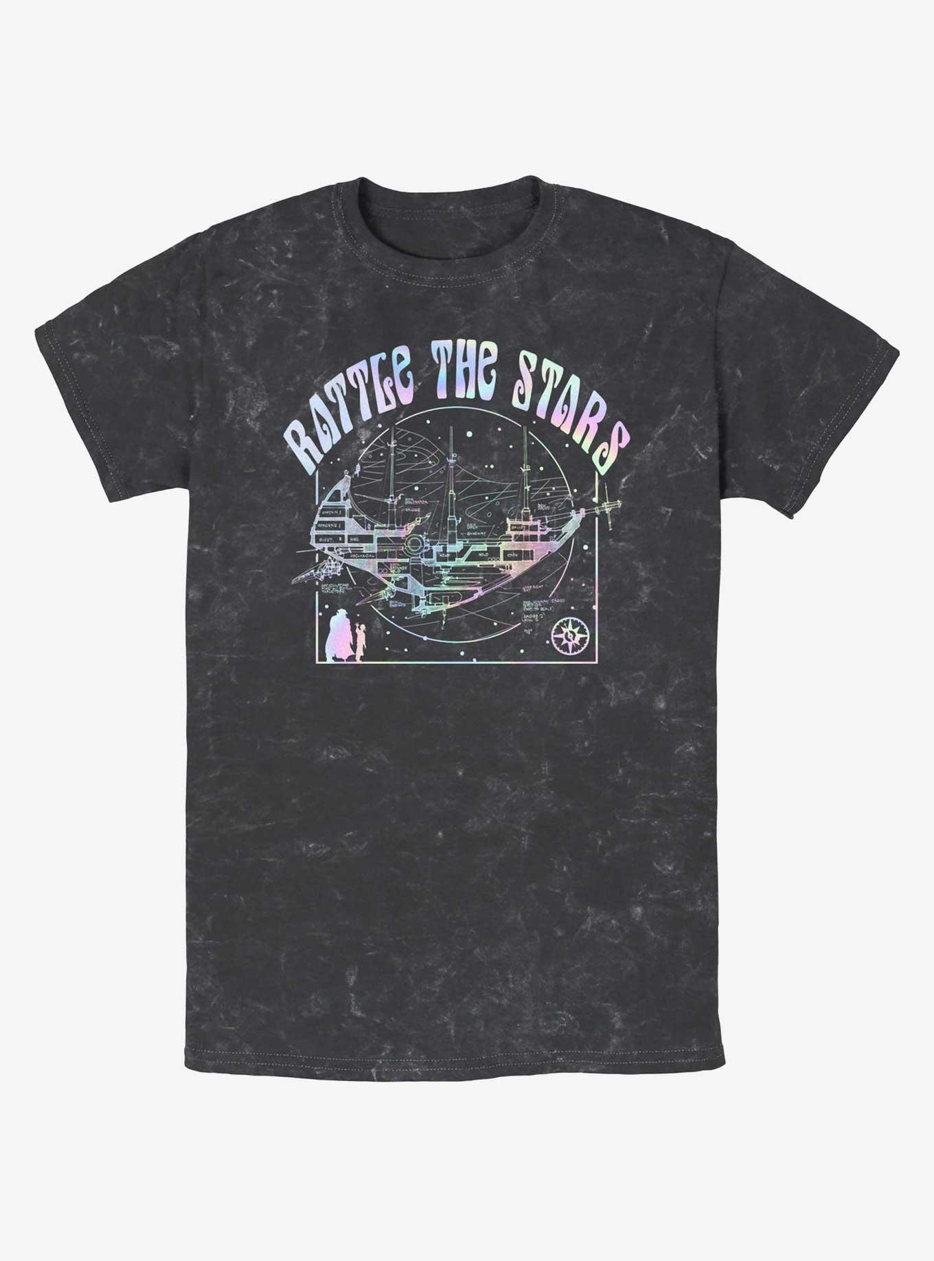 Disney Treasure Planet Rattle The Stars Argentum Ship Schematics Mineral Wash T-Shirt, , hi-res
