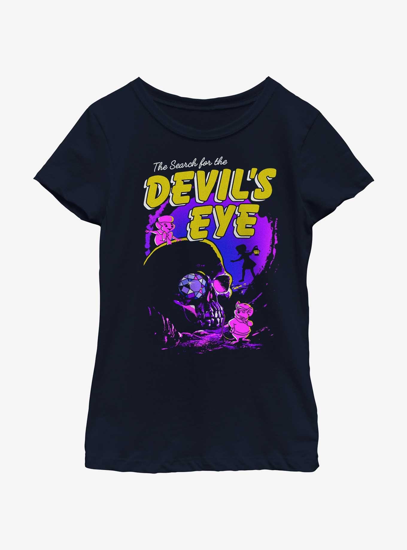 Disney The Rescuers Down Under Devil's Eye Youth Girls T-Shirt, NAVY, hi-res