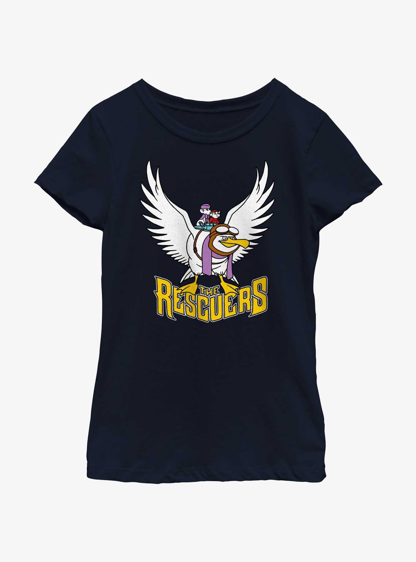 Disney The Rescuers Down Under Flight of the Orville Youth Girls T-Shirt, NAVY, hi-res