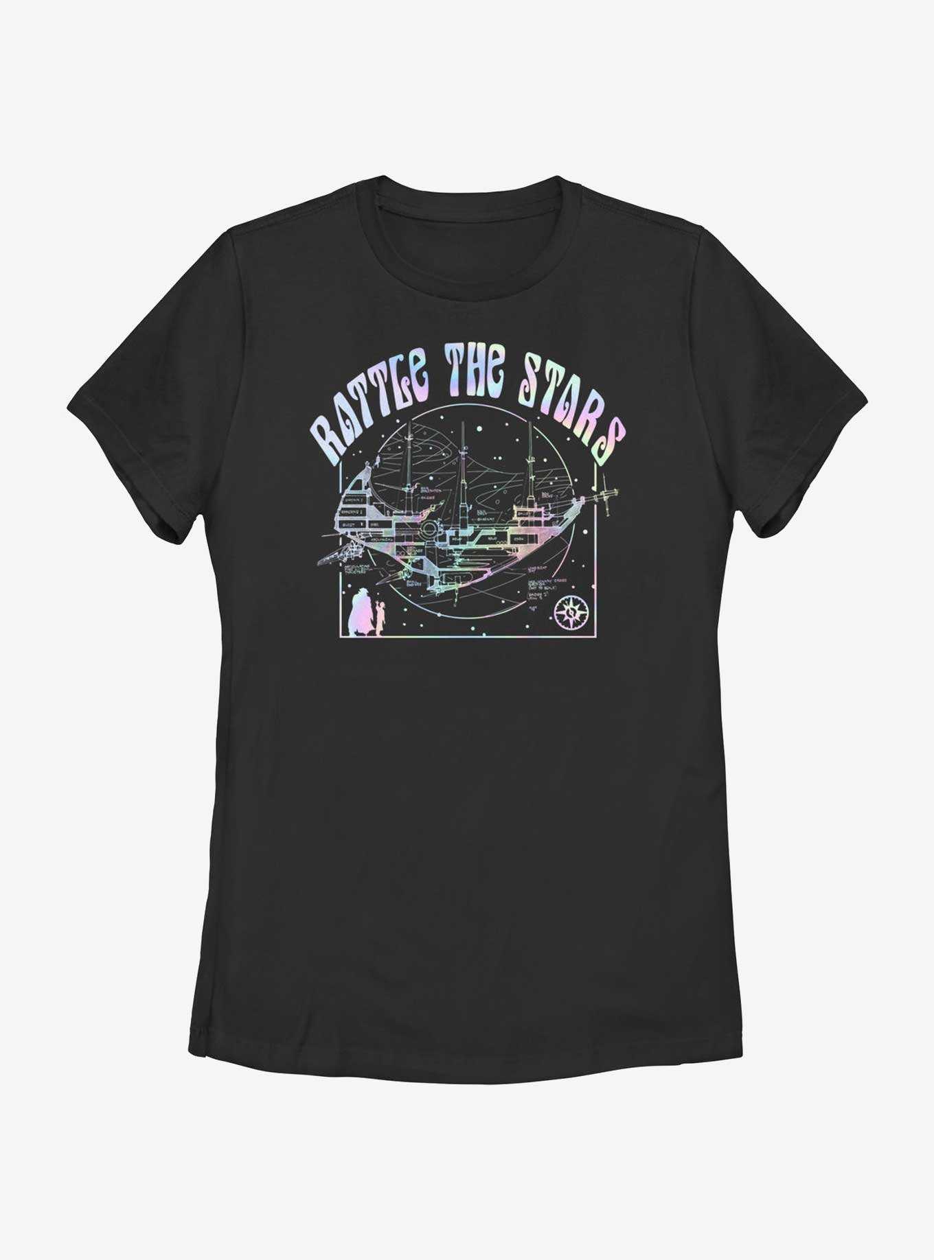 Disney Treasure Planet Rattle The Stars Argentum Ship Schematics Womens T-Shirt, , hi-res