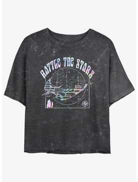 Disney Treasure Planet Rattle The Stars Argentum Ship Schematics Mineral Wash Womens Crop T-Shirt, , hi-res