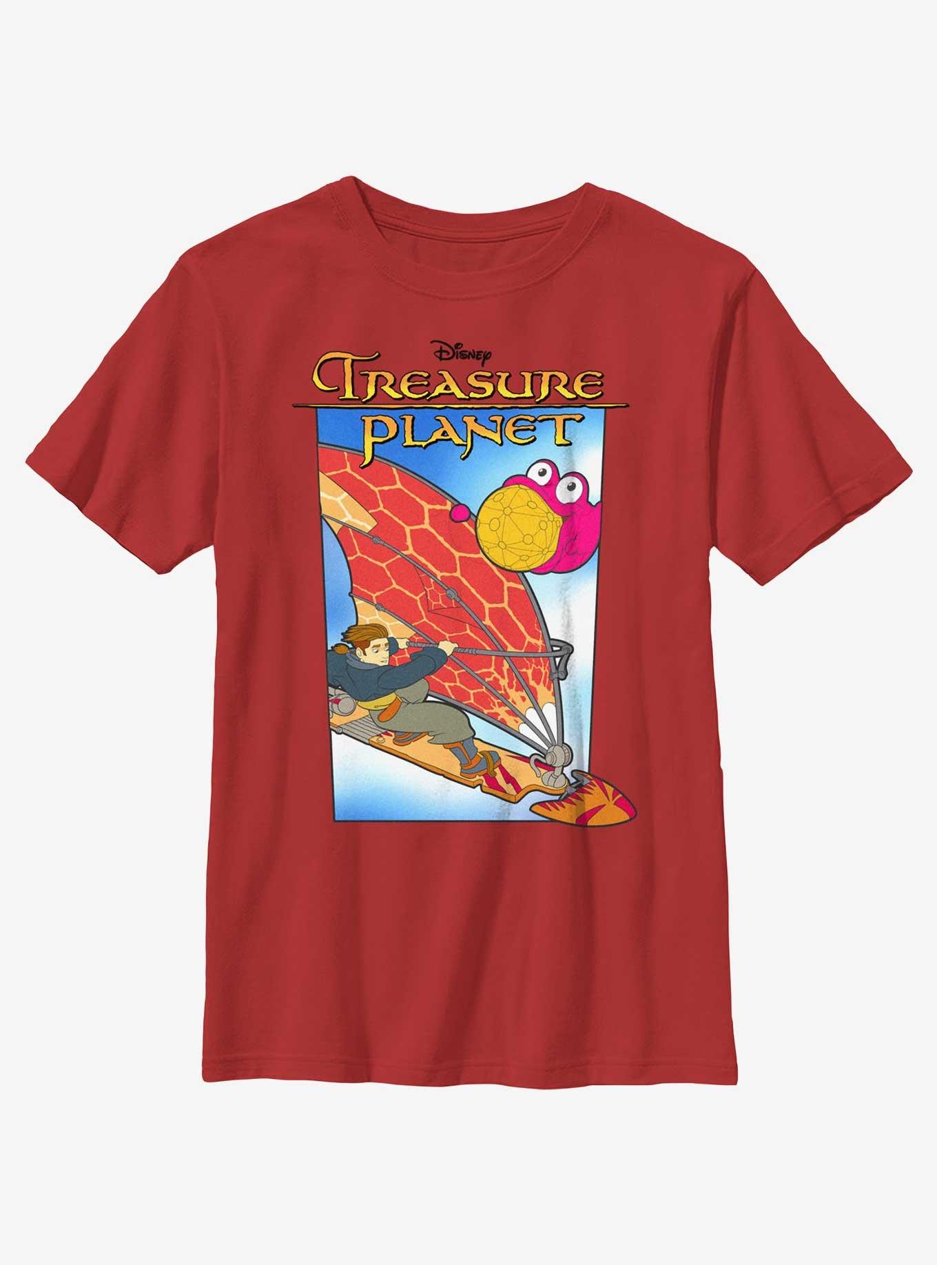 Disney Treasure Planet Jim Hawkins Solar Surfer Poster Youth T-Shirt BoxLunch Web Exclusive, , hi-res