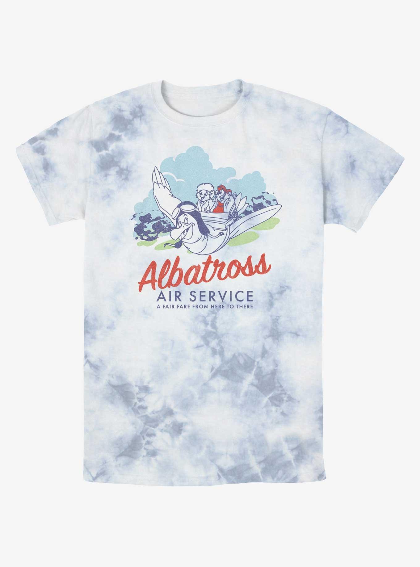 Disney The Rescuers Down Under Albatross Air Service Tie-Dye T-Shirt, WHITEBLUE, hi-res