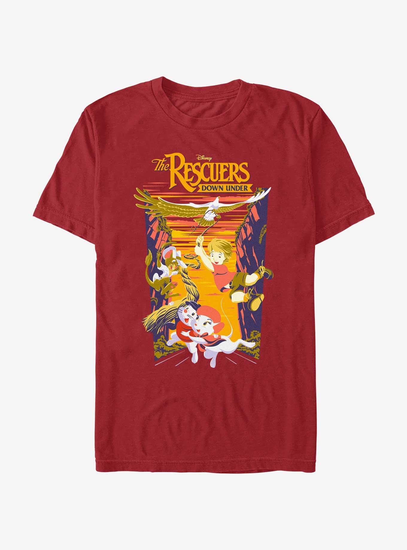Disney The Rescuers Down Under National Park Rescue T-Shirt, CARDINAL, hi-res