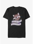 Disney The Rescuers Down Under Rufus The Cat Keep The Faith Sweetheart T-Shirt, BLACK, hi-res