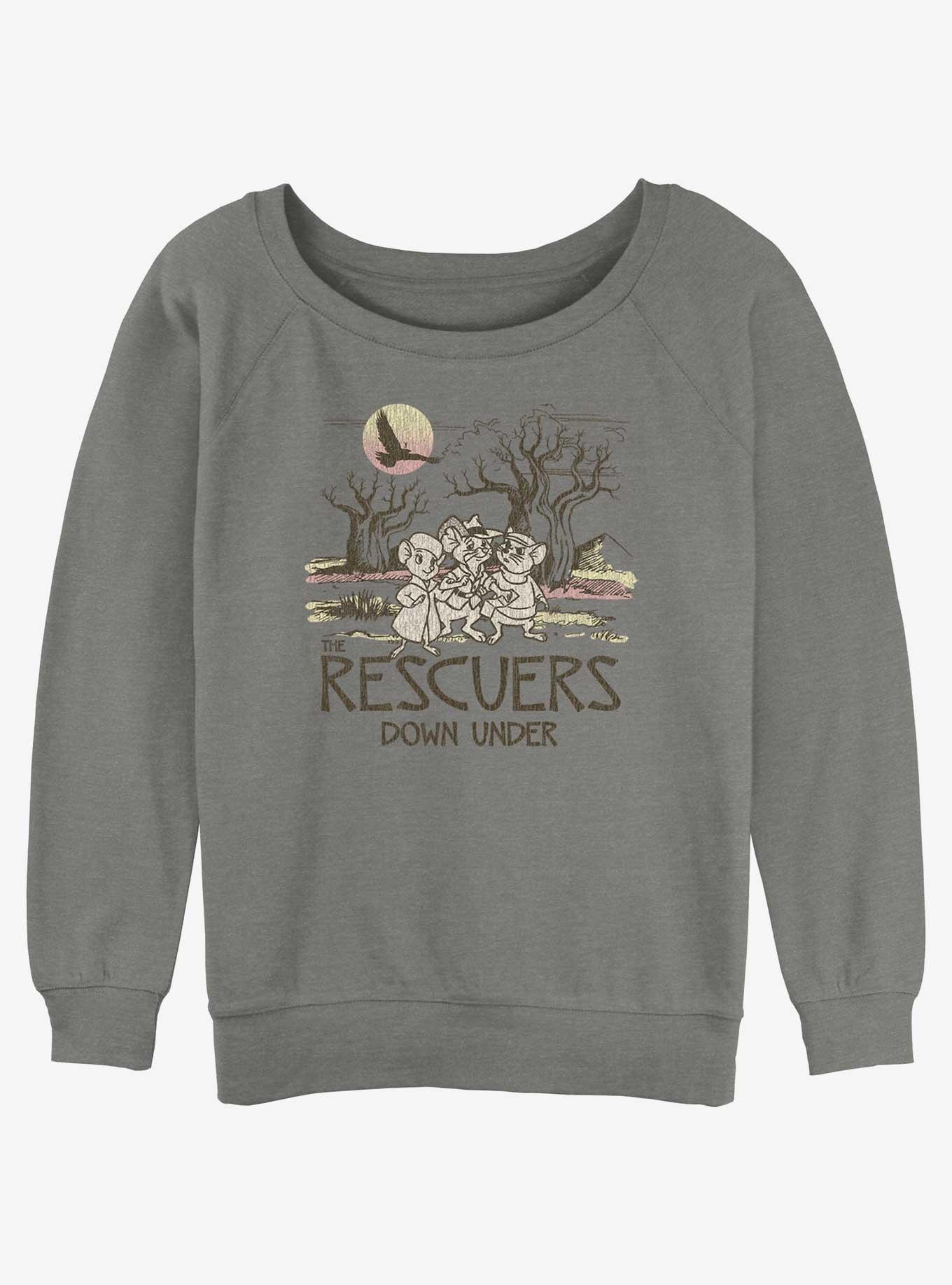 Disney The Rescuers Down Under Destination Rescue Womens Slouchy Sweatshirt, , hi-res