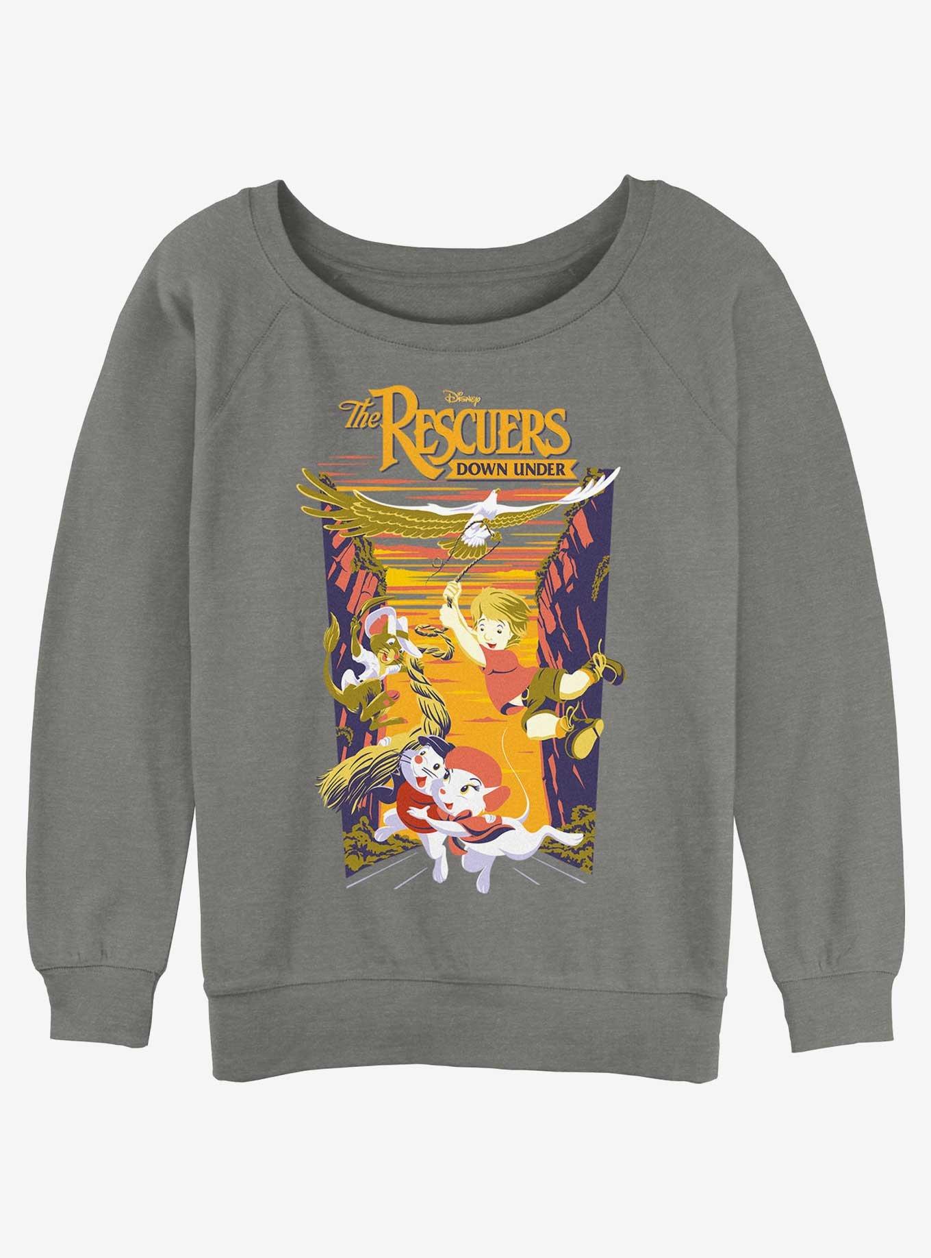 Disney The Rescuers Down Under National Park Rescue Womens Slouchy Sweatshirt
