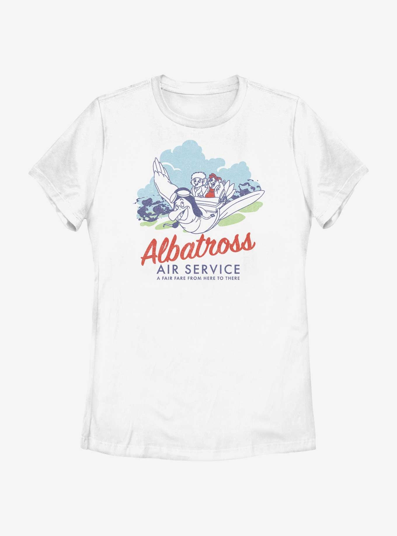 Disney The Rescuers Down Under Albatross Air Service Womens T-Shirt, WHITE, hi-res