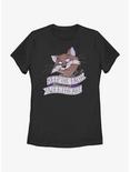 Disney The Rescuers Down Under Rufus The Cat Keep The Faith Sweetheart Womens T-Shirt, BLACK, hi-res