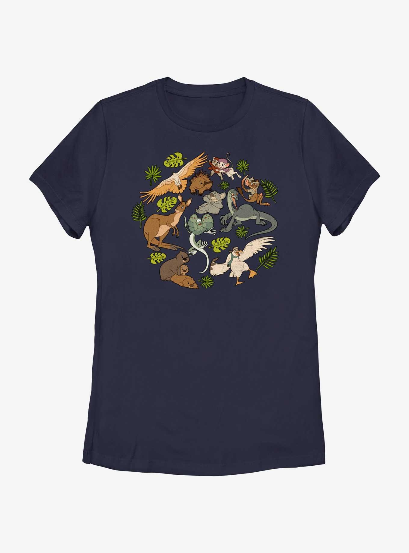 Disney The Rescuers Down Under Wildlife Womens T-Shirt, NAVY, hi-res