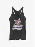 Disney The Rescuers Down Under Rufus The Cat Keep The Faith Sweetheart Womens Tank Top, BLK HTR, hi-res