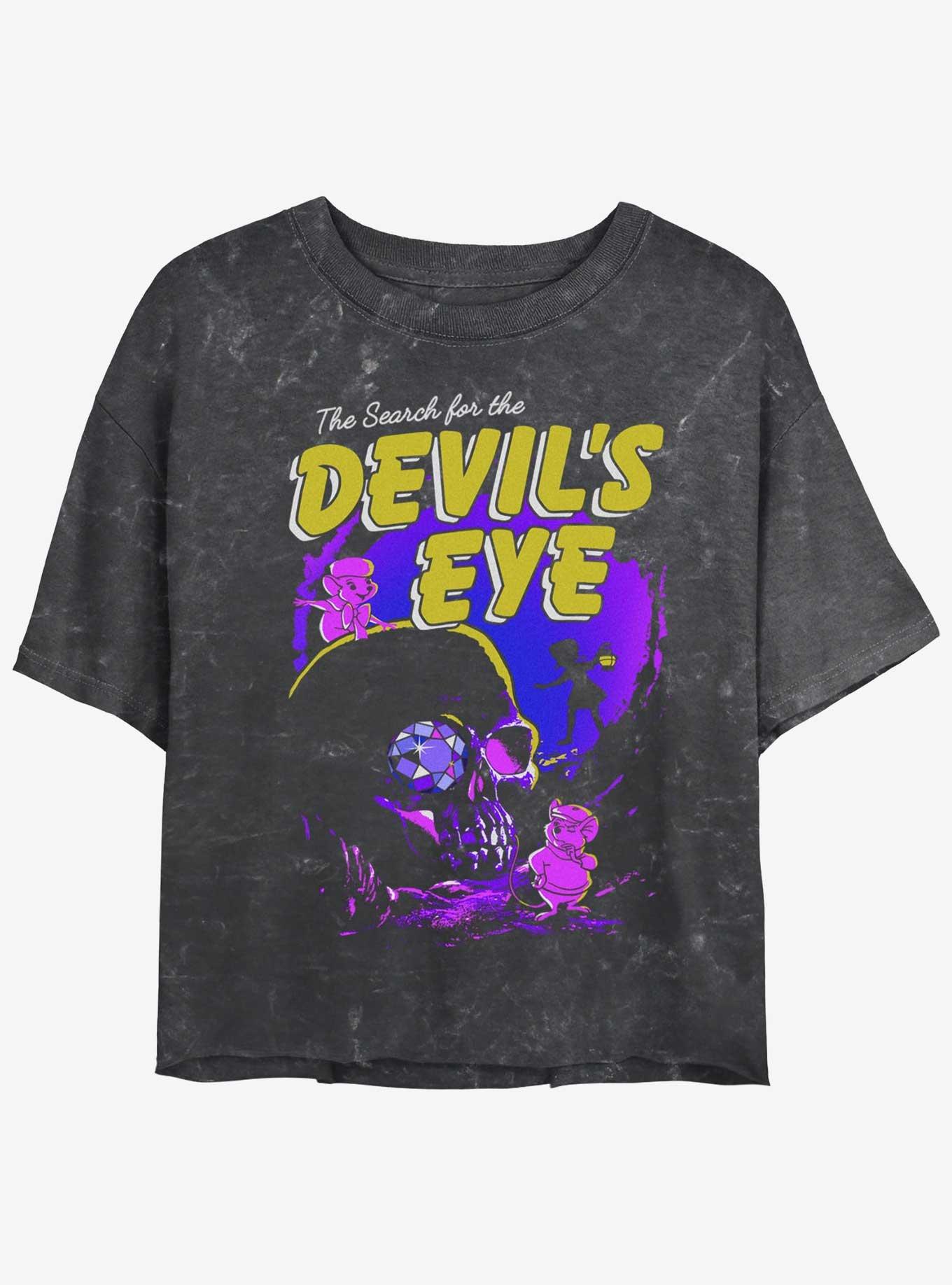 Disney The Rescuers Down Under Devil's Eye Mineral Wash Womens Crop T-Shirt, , hi-res