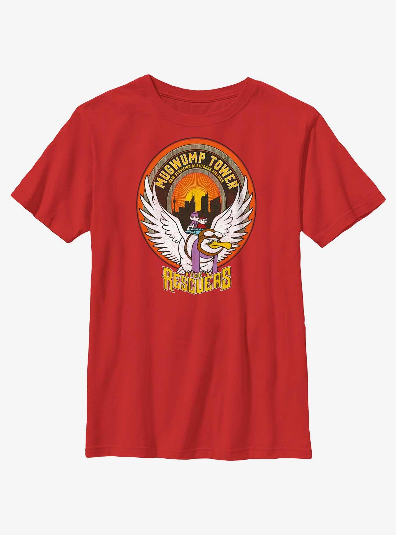 Disney The Rescuers Down Under Mugwump Tower Badge Youth T-Shirt, , hi-res