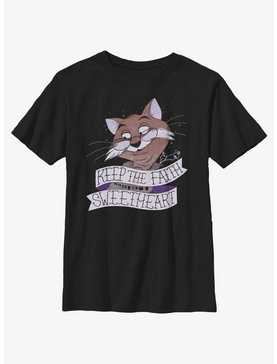 Disney The Rescuers Down Under Rufus The Cat Keep The Faith Sweetheart Youth T-Shirt, , hi-res