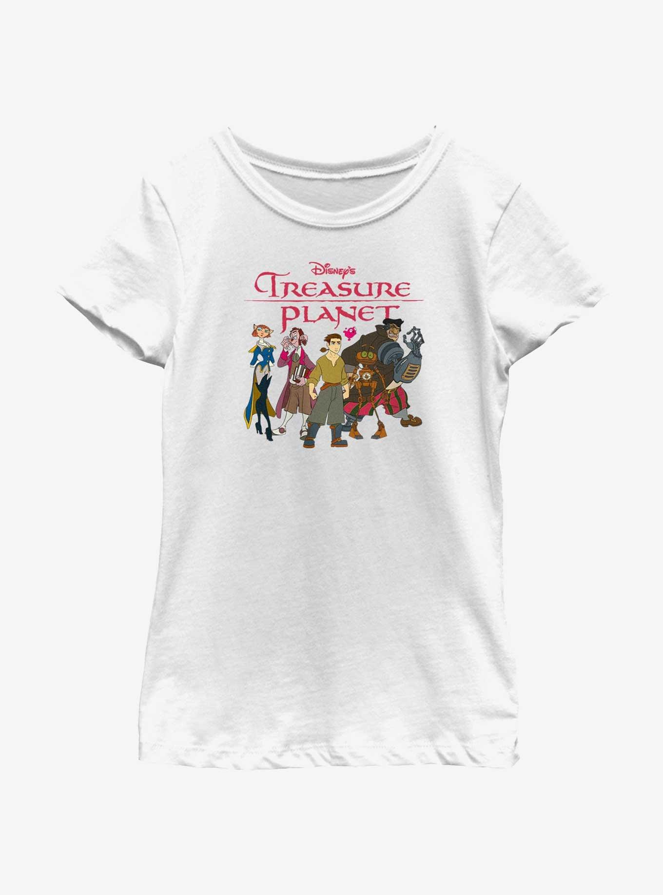 Disney Treasure Planet Groupshot Youth Girls T-Shirt, WHITE, hi-res