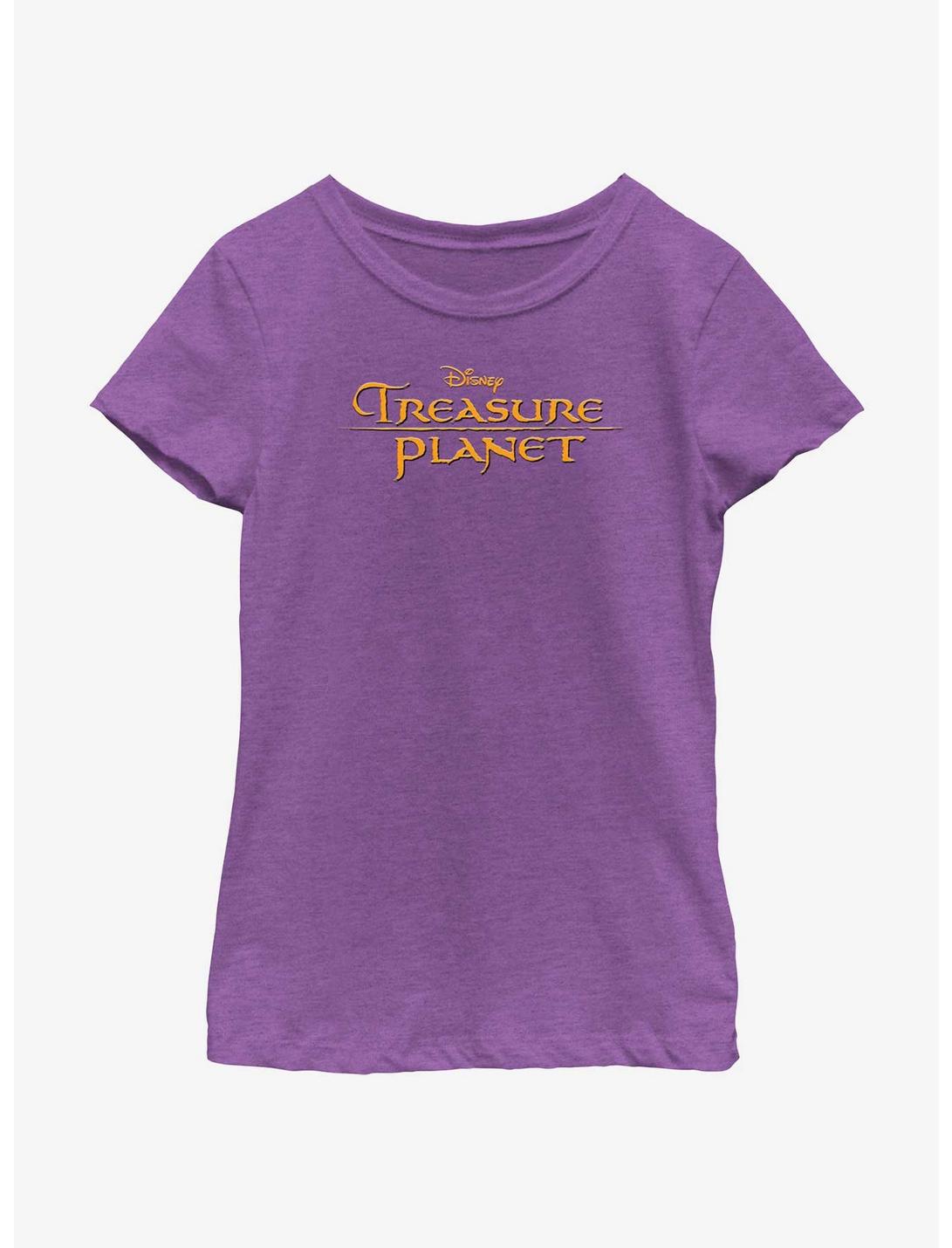 Disney Treasure Planet Logo Youth Girls T-Shirt, PURPLE BERRY, hi-res