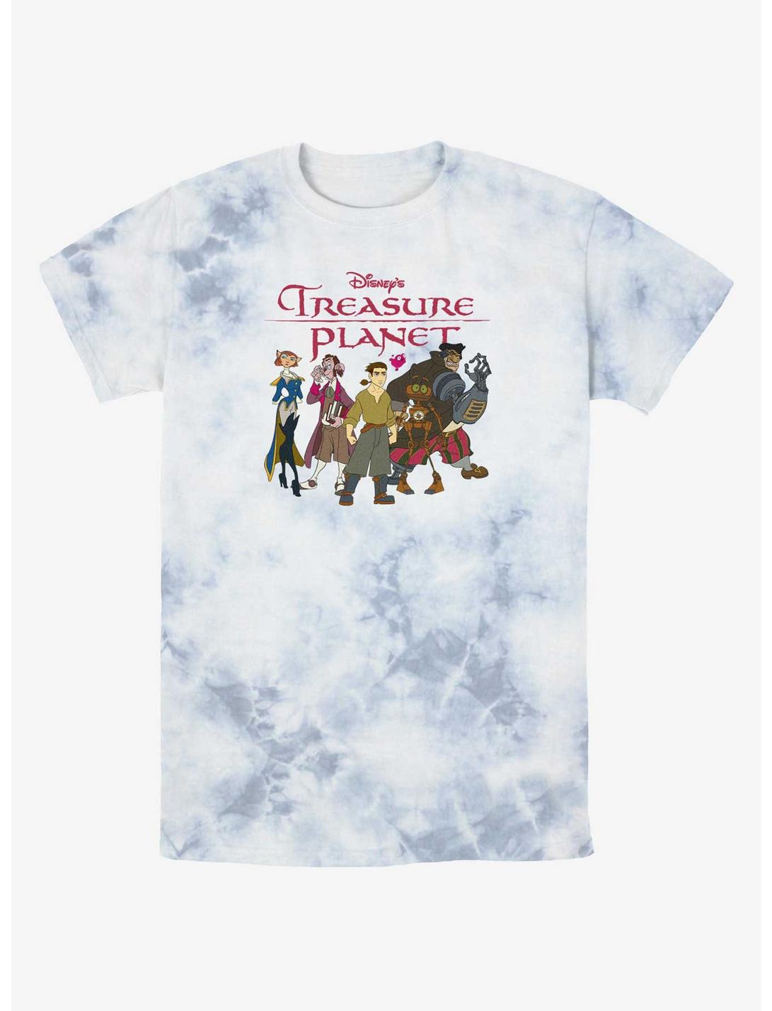 Disney Treasure Planet Groupshot Tie-Dye T-Shirt, WHITEBLUE, hi-res