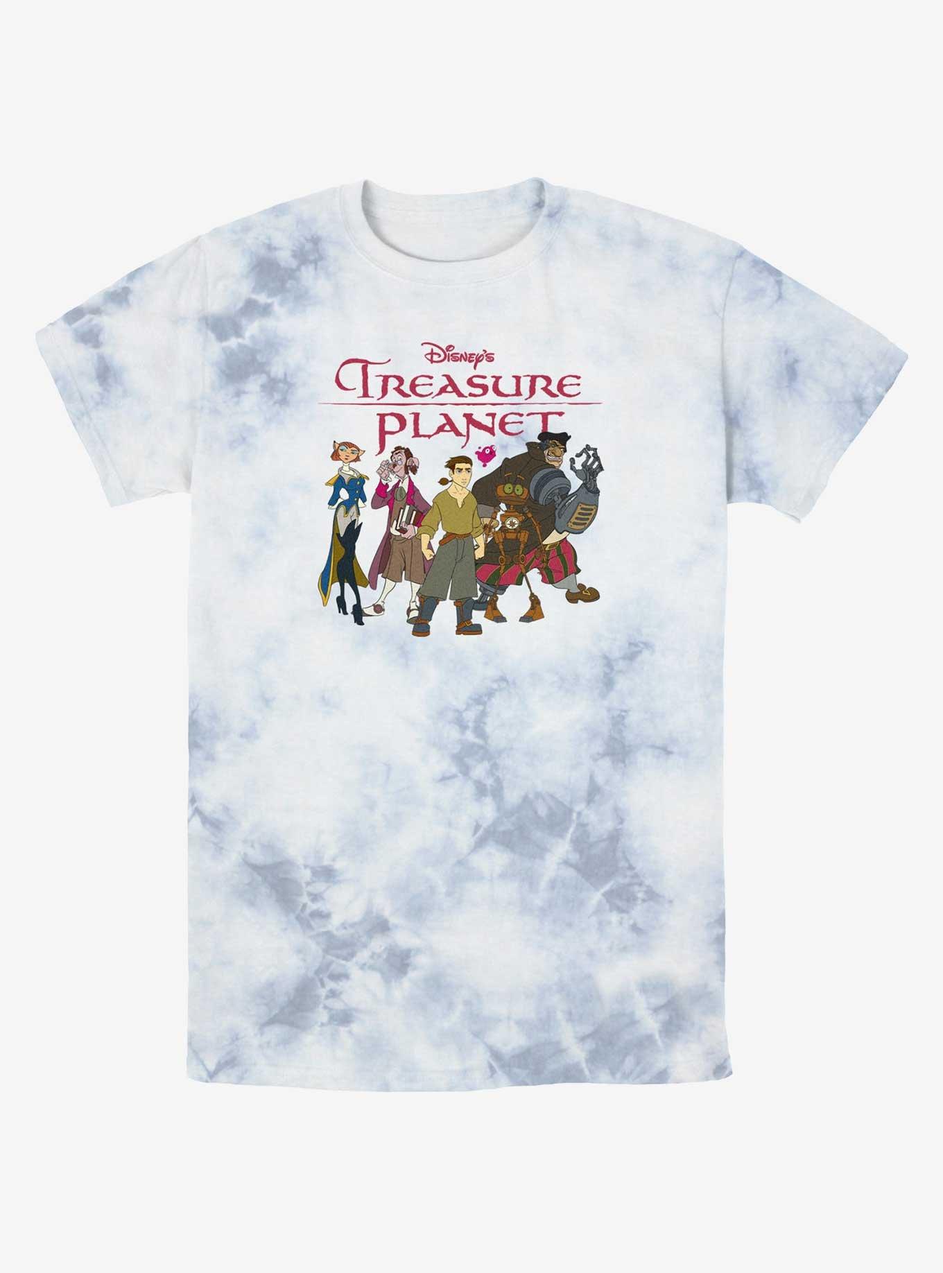 Disney Treasure Planet Groupshot Tie-Dye T-Shirt, WHITEBLUE, hi-res