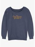 Disney Treasure Planet Logo Womens Slouchy Sweatshirt, BLUEHTR, hi-res