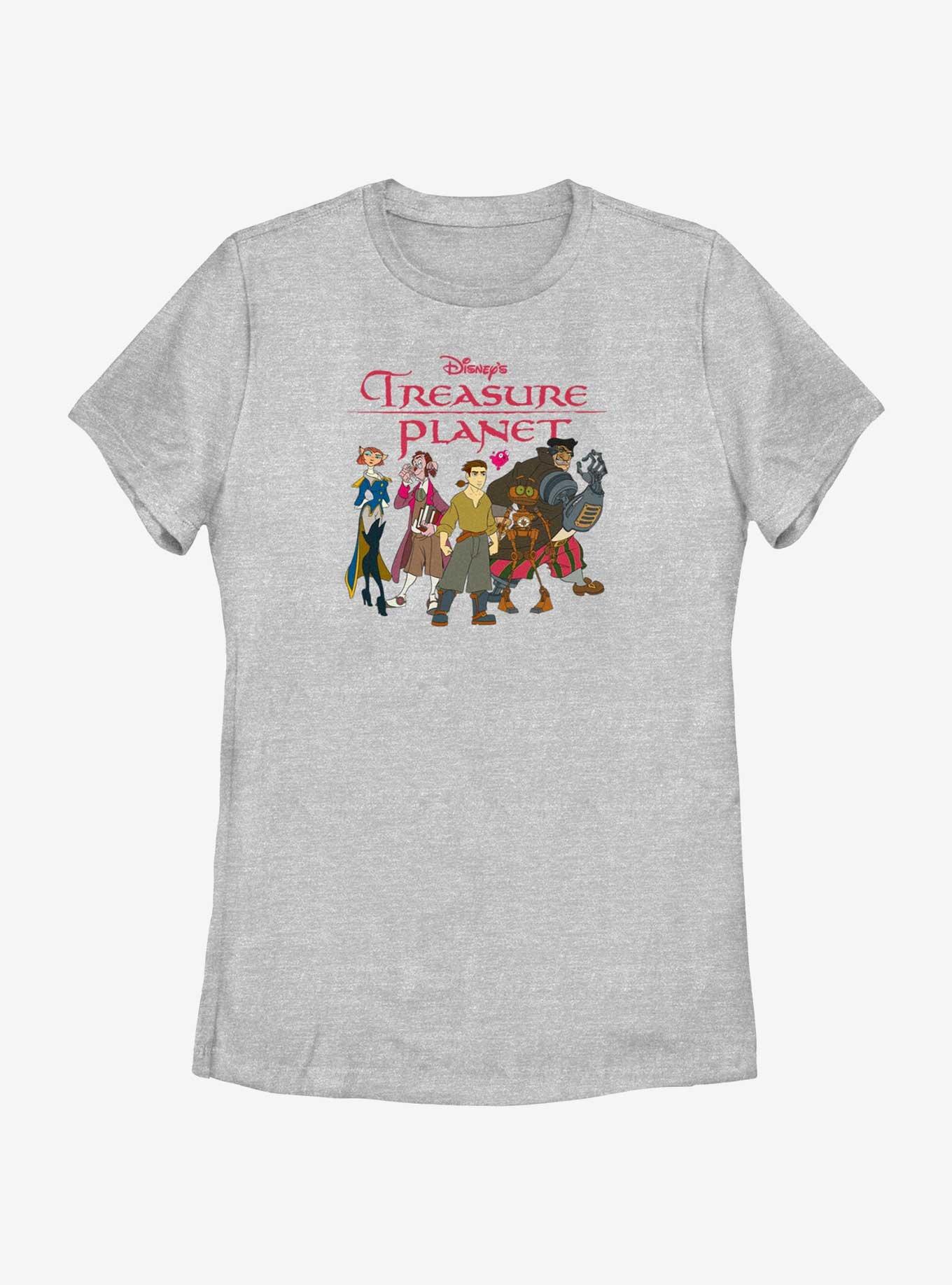 Disney Treasure Planet Groupshot Womens T-Shirt, ATH HTR, hi-res