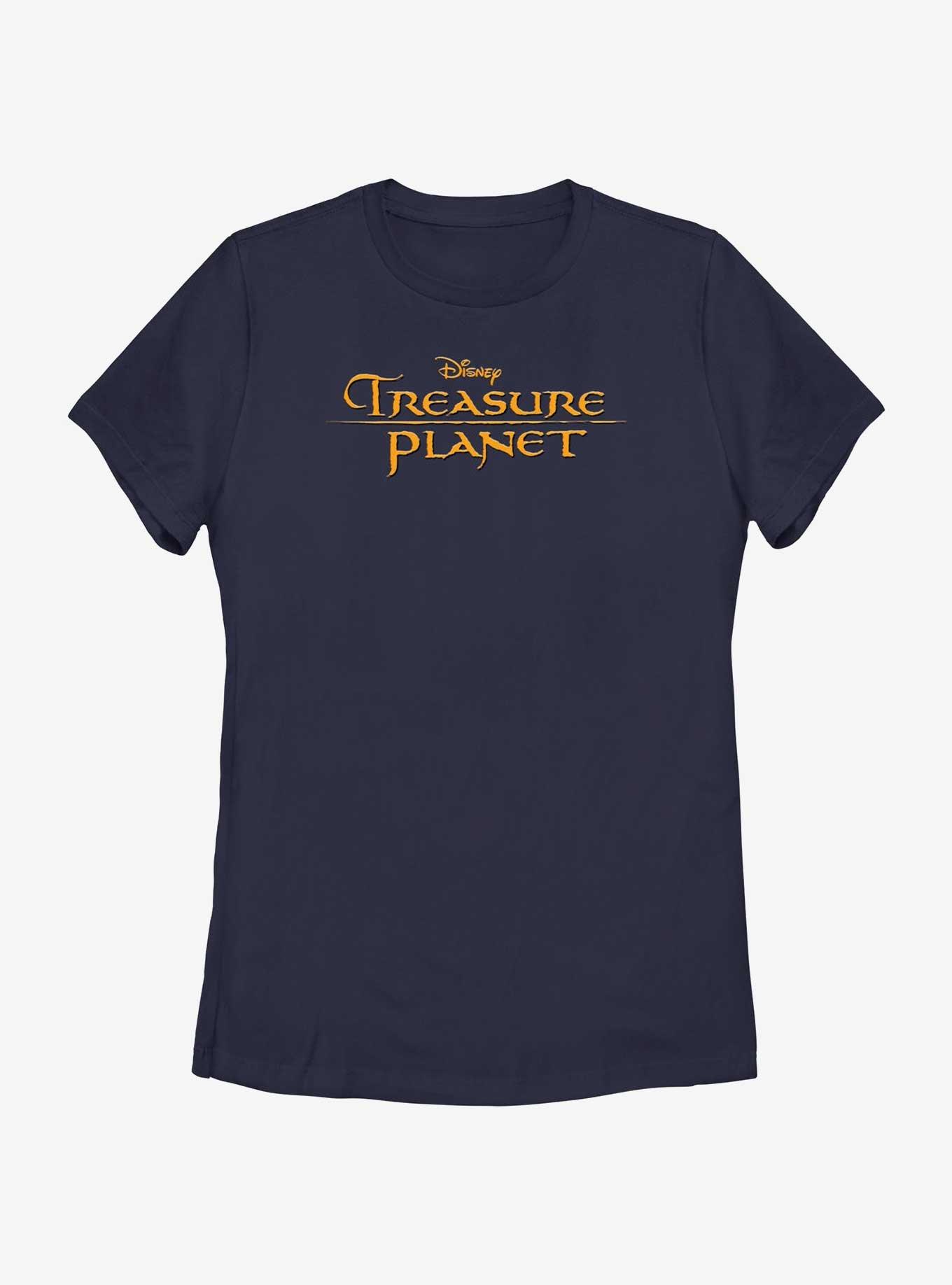 Disney Treasure Planet Logo Womens T-Shirt, NAVY, hi-res