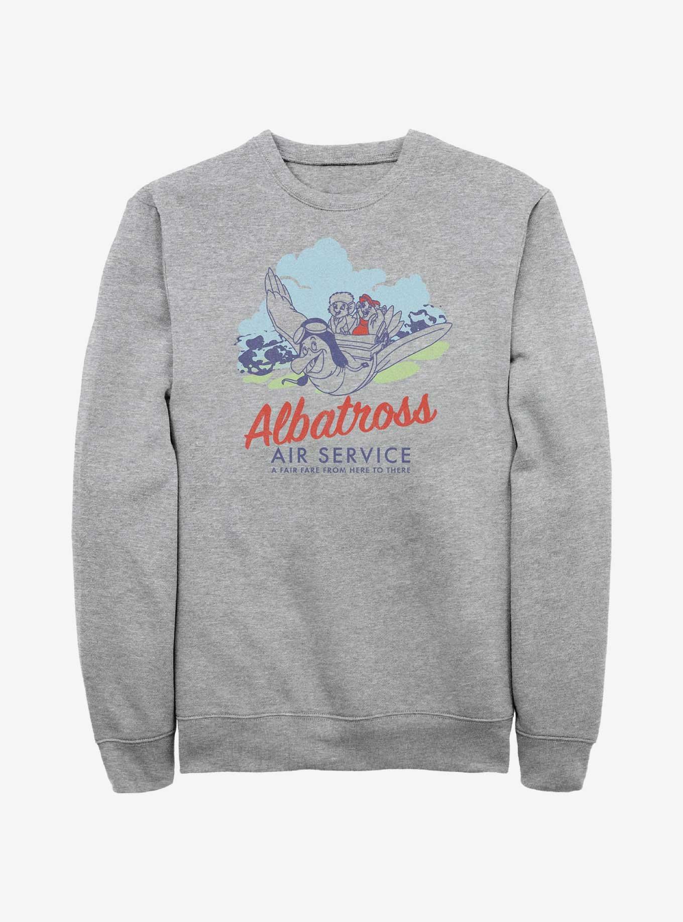 Disney The Rescuers Down Under Albatross Air Service Sweatshirt, ATH HTR, hi-res