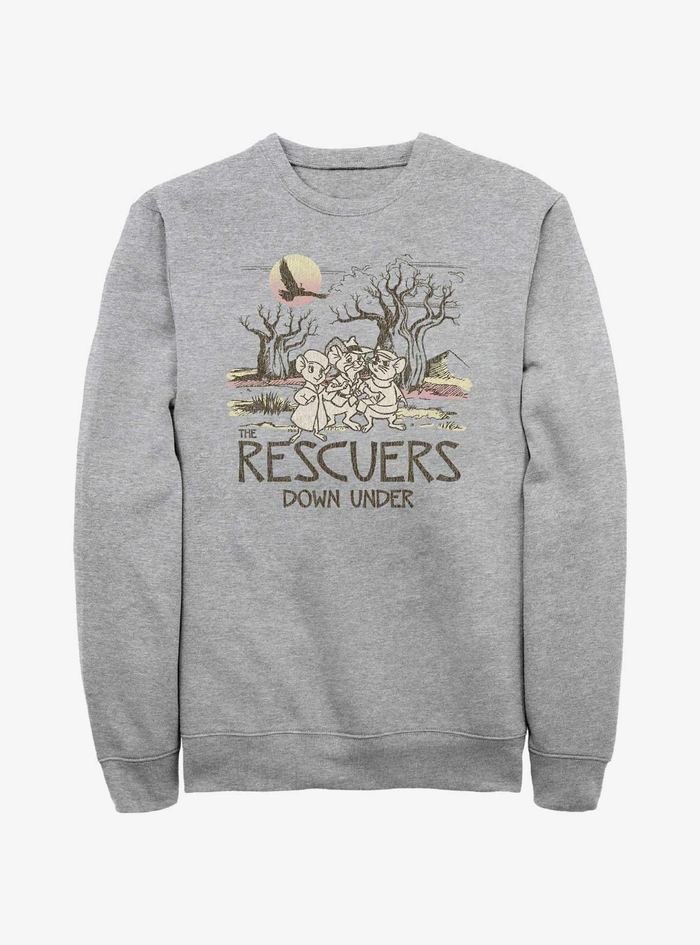 Disney The Rescuers Down Under Destination Rescue Sweatshirt, ATH HTR, hi-res