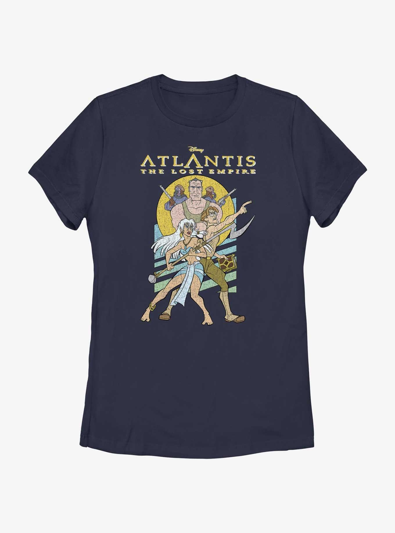 Disney Atlantis: The Lost Empire Protectors Kida and Milo Womens T-Shirt, NAVY, hi-res