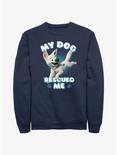 Disney Bolt My Dog Rescued Me Sweatshirt, NAVY, hi-res