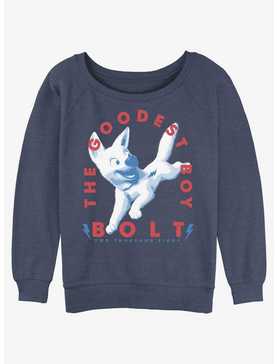 Disney Bolt The Goodest Boy Womens Slouchy Sweatshirt, , hi-res