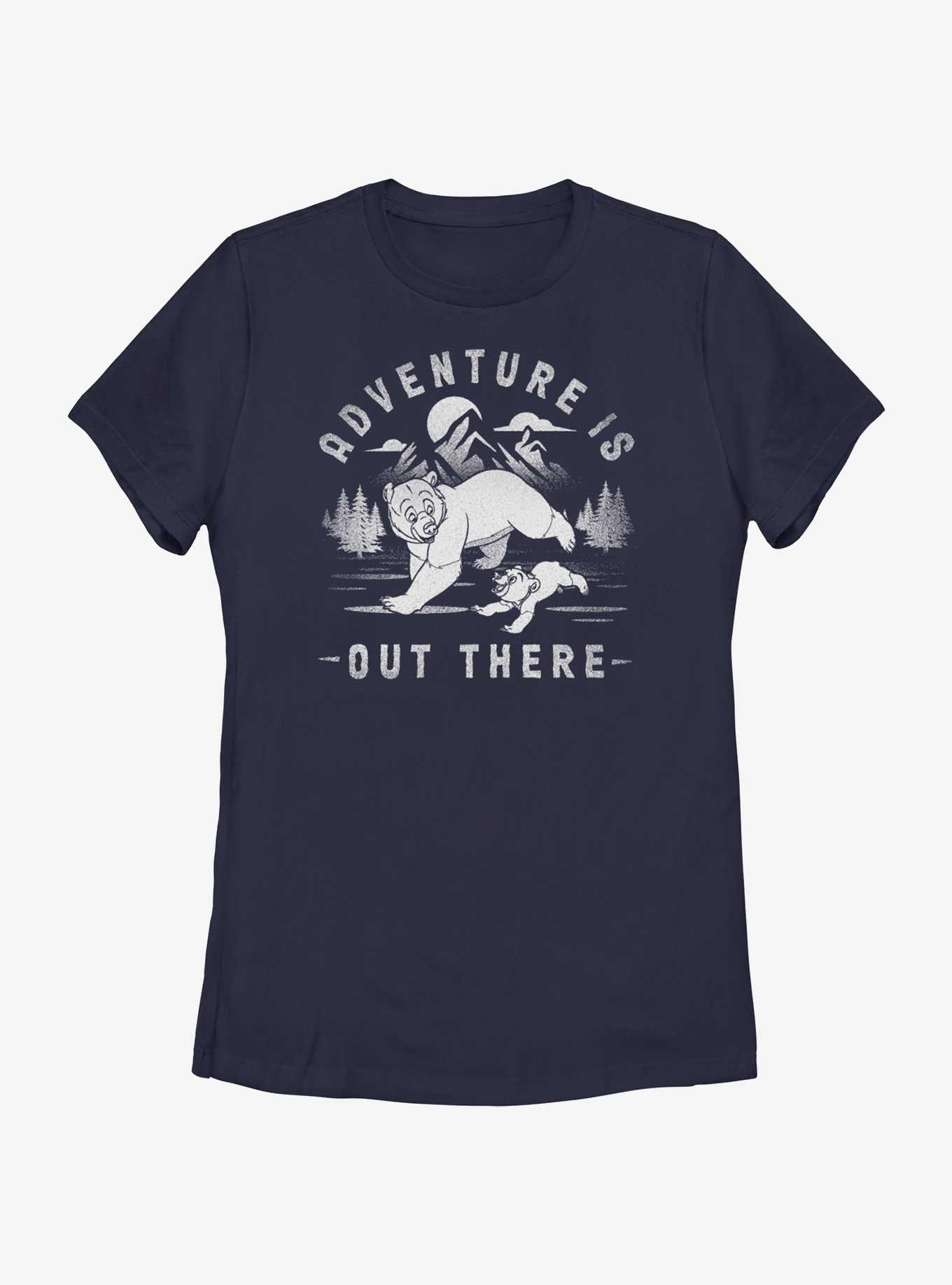 Disney Brother Bear Adventure Is Out There Kenai and Koda Womens T-Shirt, NAVY, hi-res