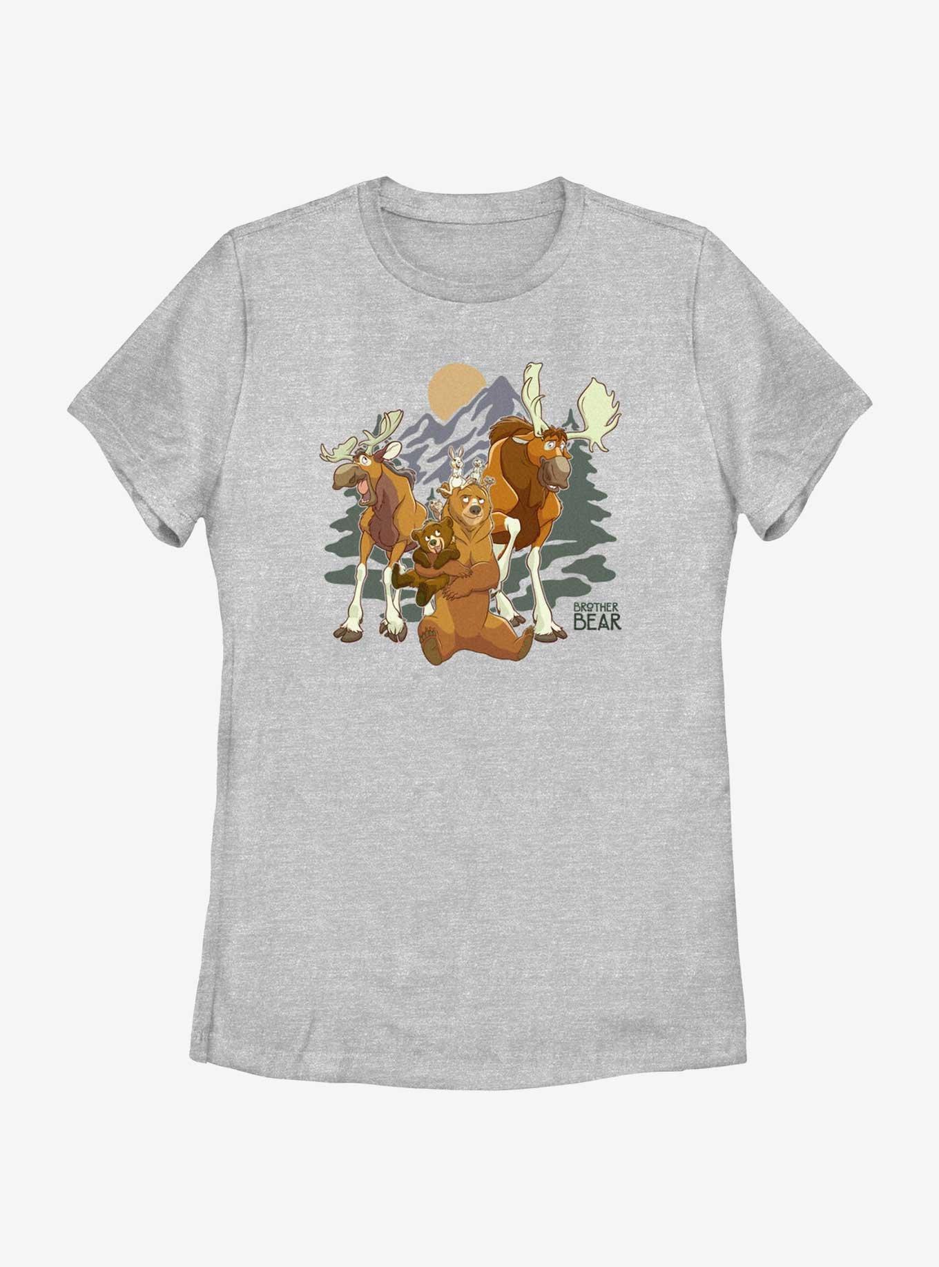 Disney Brother Bear Rutt and Tuke Moose Brothers Womens T-Shirt, ATH HTR, hi-res
