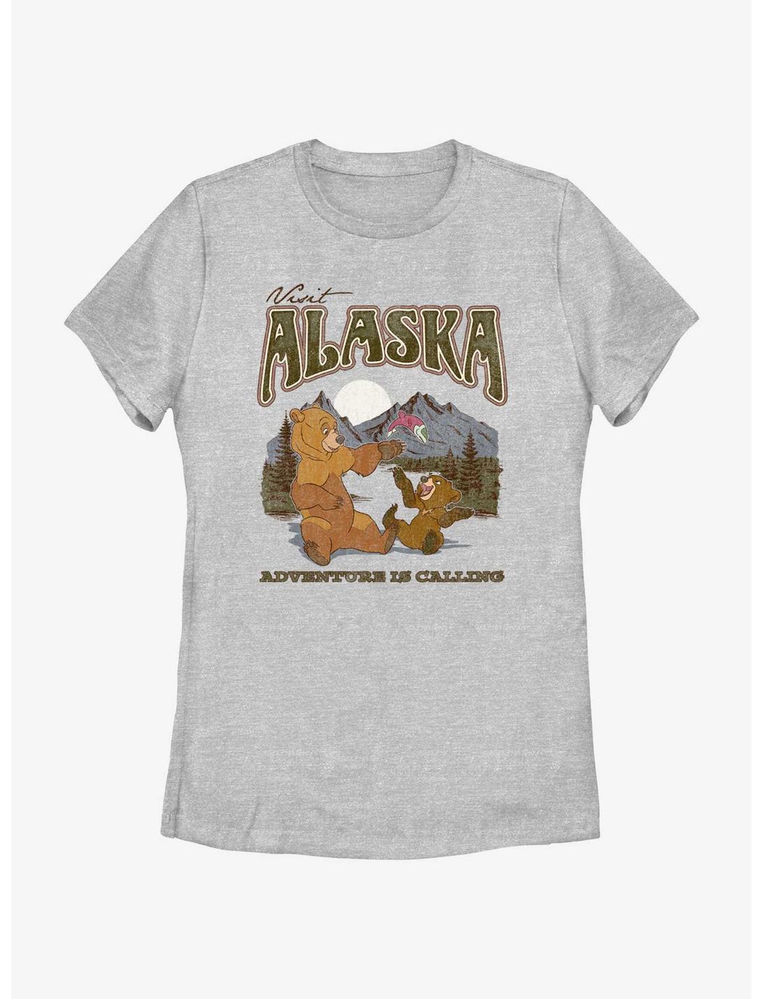 Disney Brother Bear Visit Alaska Adventure Is Calling Womens T-Shirt, ATH HTR, hi-res