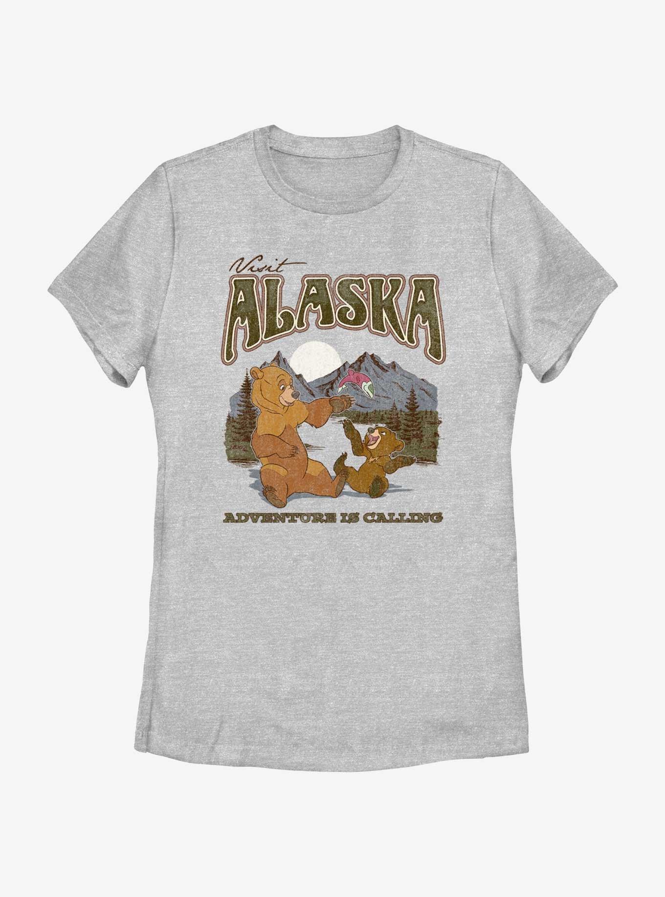 Disney Brother Bear Visit Alaska Adventure Is Calling Womens T-Shirt, , hi-res