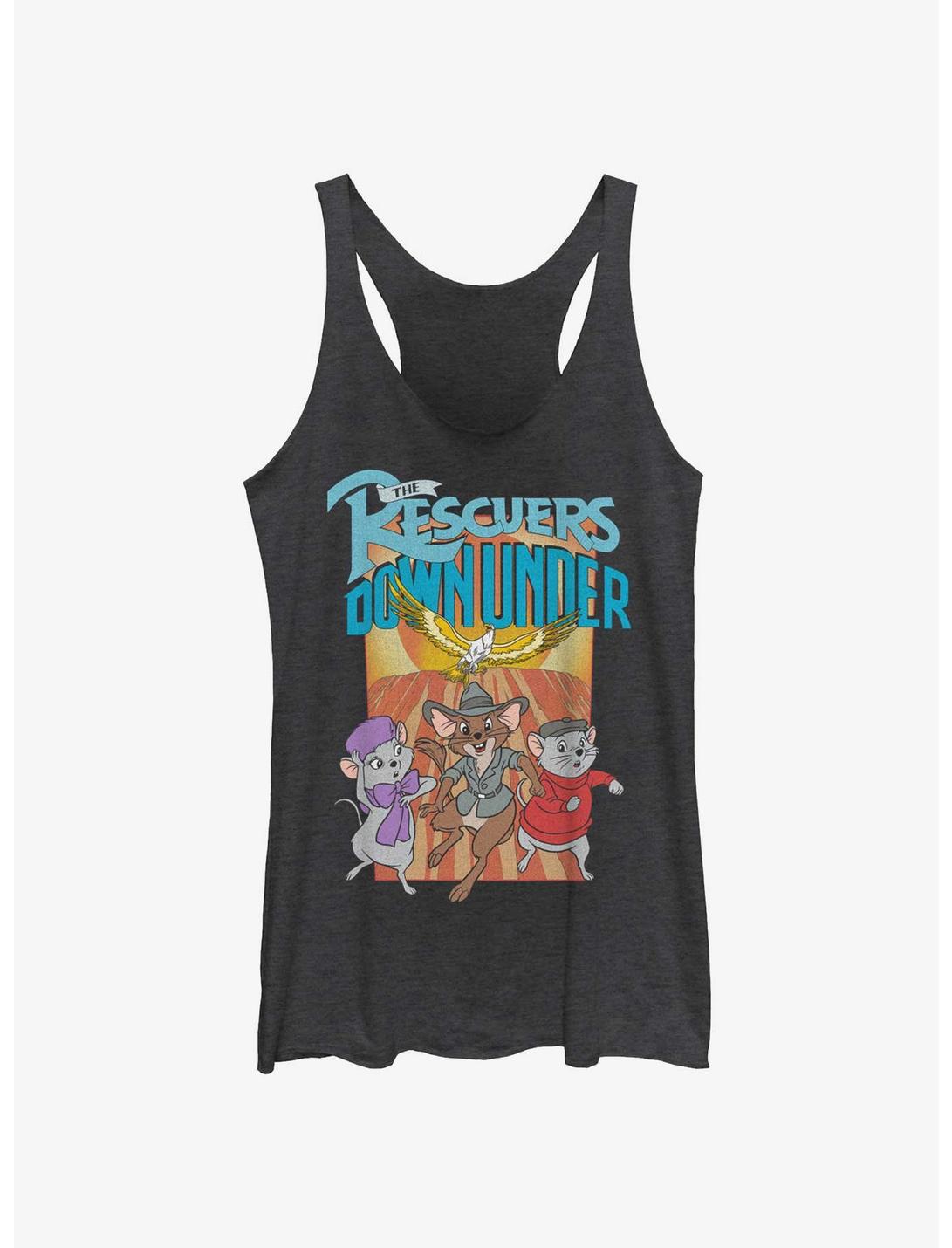 Disney The Rescuers Down Under Flight of the Marahute Womens Tank Top, BLK HTR, hi-res