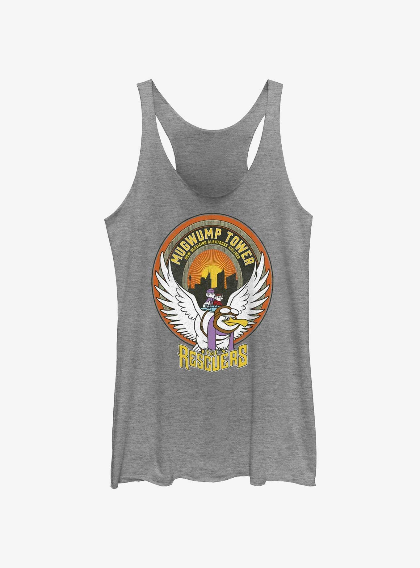 Disney The Rescuers Down Under Mugwump Tower Badge Womens Tank Top, GRAY HTR, hi-res
