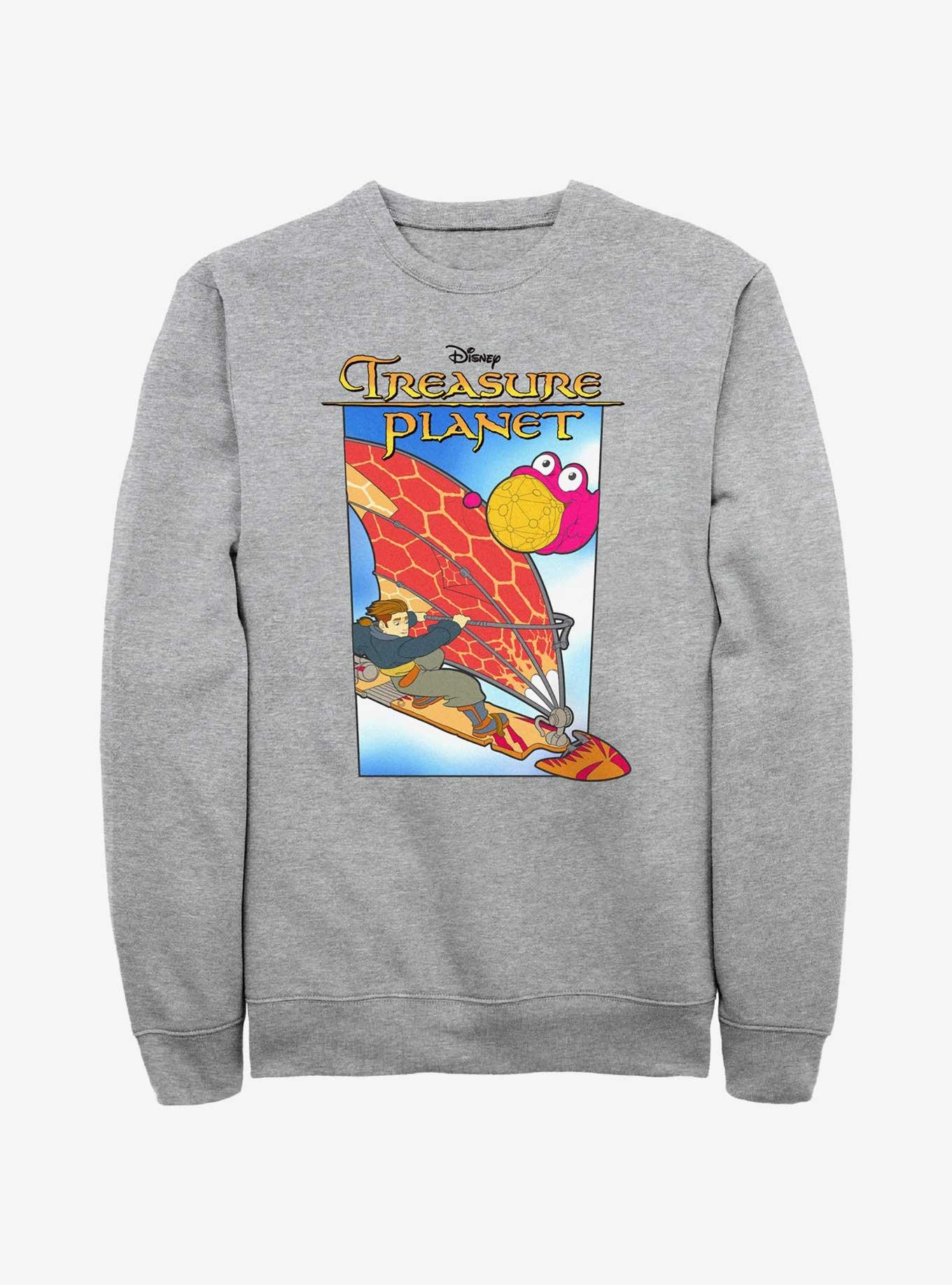 Disney Treasure Planet Jim Hawkins Solar Surfer Poster Sweatshirt Her Universe Web Exclusive, ATH HTR, hi-res