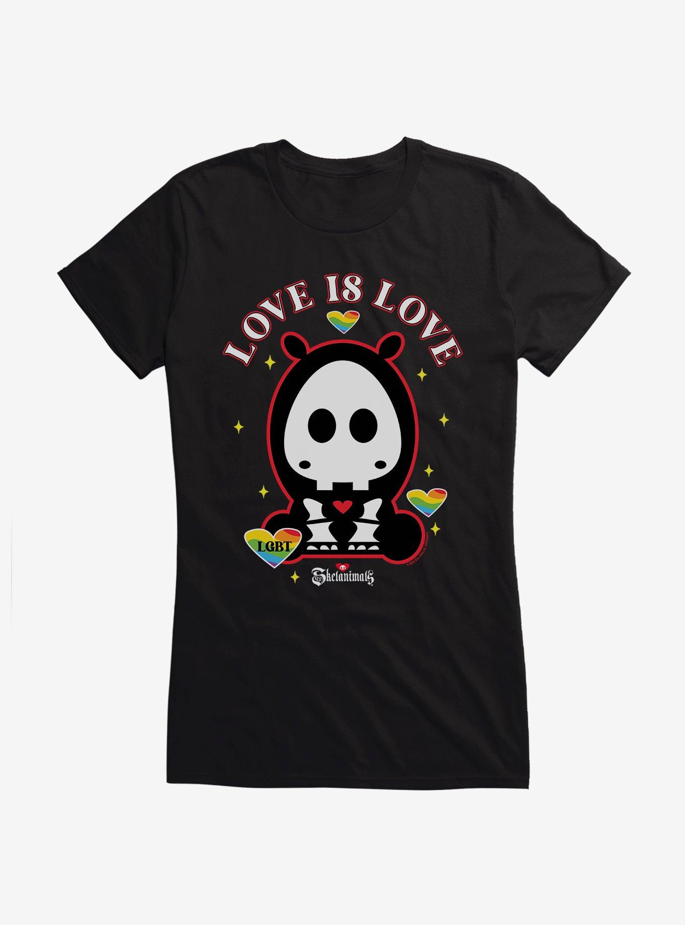 Skelanimals Thomas Love Is Love Girls T-Shirt, BLACK, hi-res