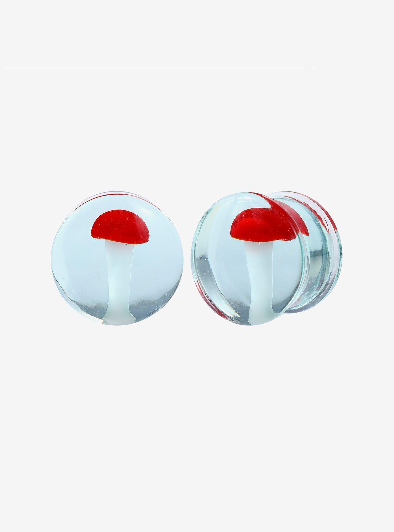 Glass Mushroom Plug 2 Pack, MULTI, hi-res