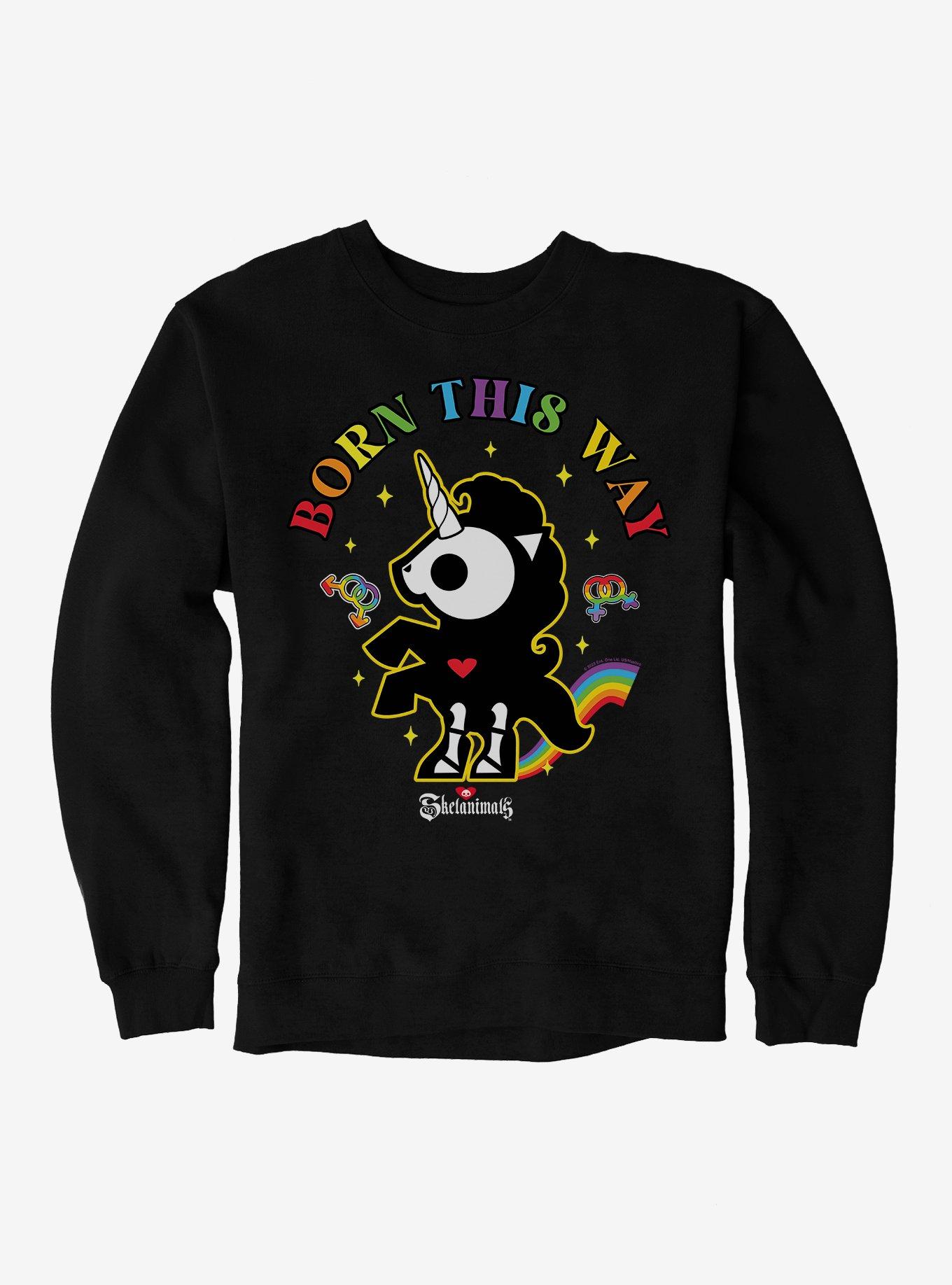 Skelanimals Bonita Born This Way Sweatshirt, BLACK, hi-res