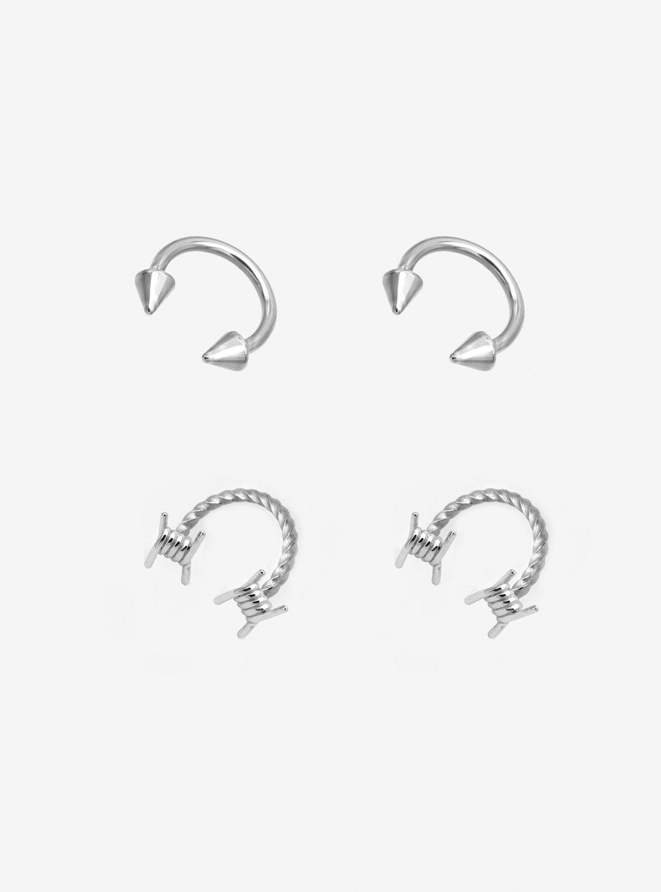 Steel Barbed Wire Circular Barbell 4 Pack, MULTI, hi-res