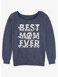 Disney 101 Dalmatians Perdita Best Mom Ever Girls Slouchy Sweatshirt, BLUEHTR, hi-res